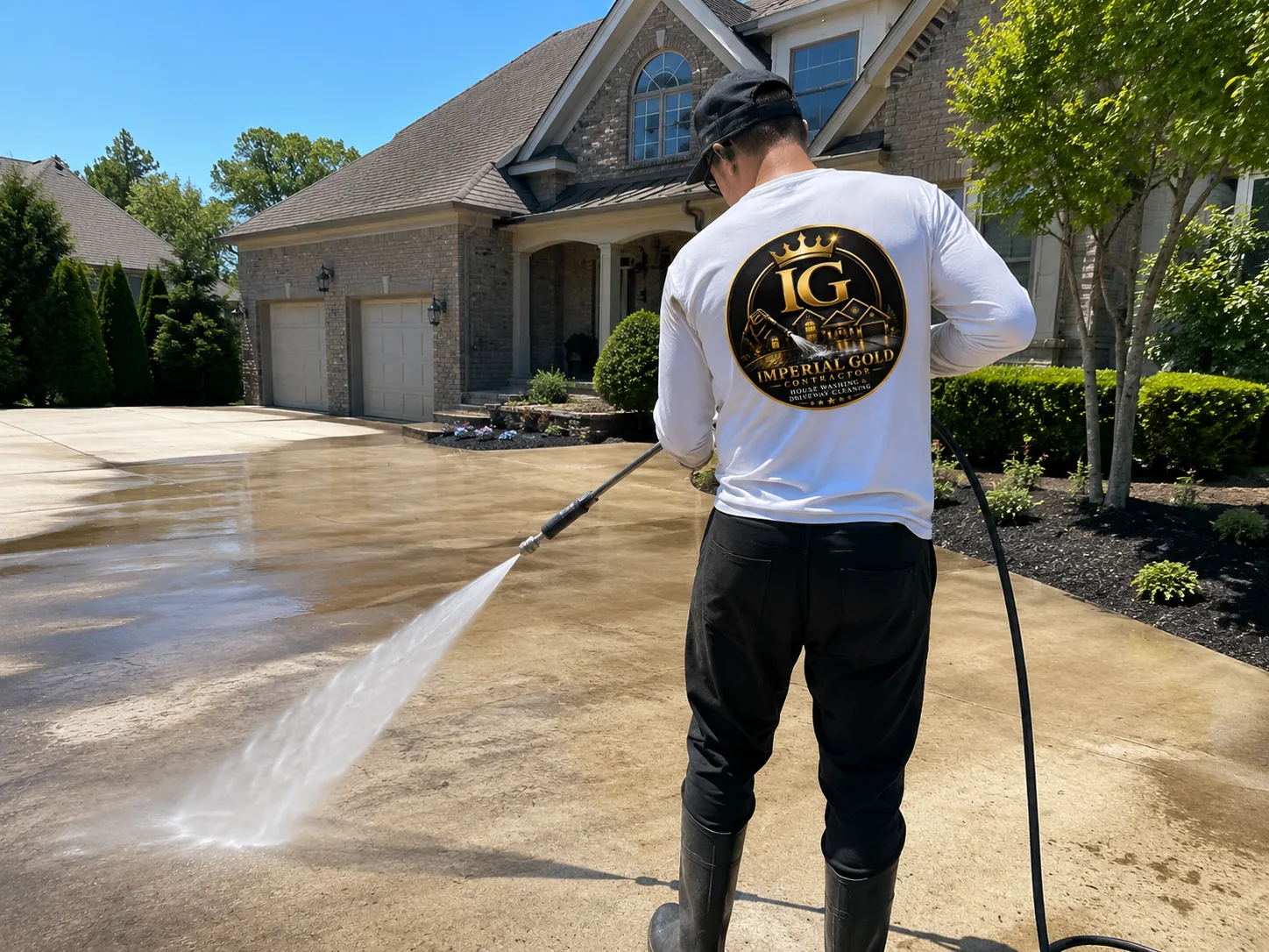 Professional pressure washing service